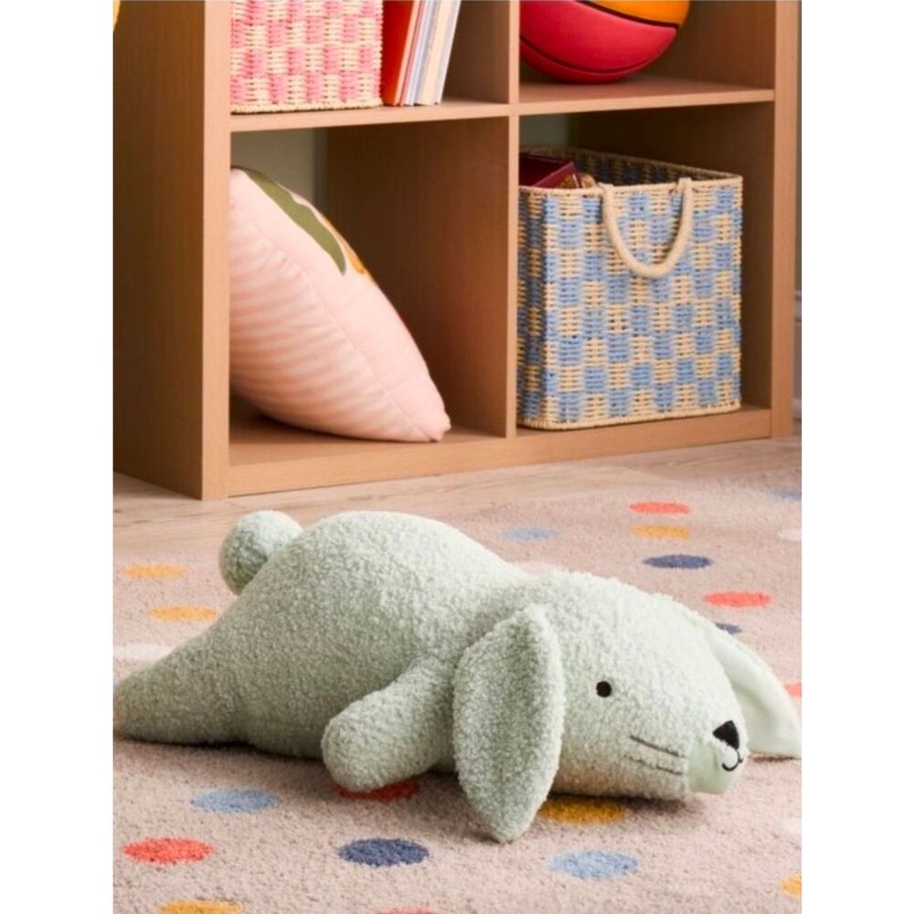 Nwt Mint Bunny Weighted Sensory Plush Throw Pillow - Pillowfort